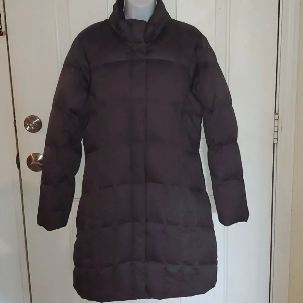 Vintage Goose Down Eddie Bauer Black Trench Coat